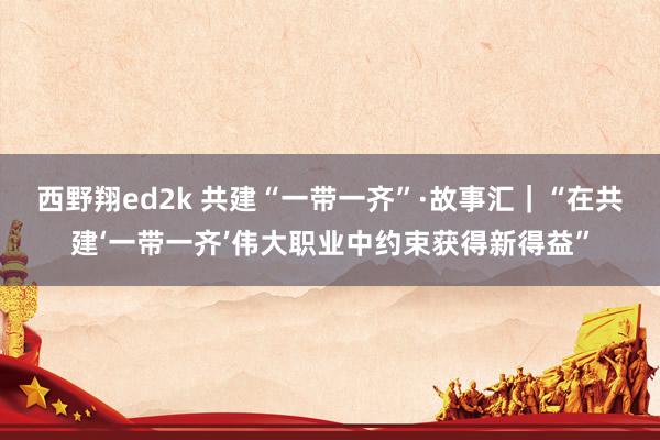 西野翔ed2k 共建“一带一齐”·故事汇｜“在共建‘一带一齐’伟大职业中约束获得新得益”
