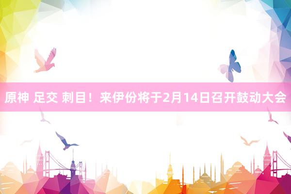 原神 足交 刺目！来伊份将于2月14日召开鼓动大会