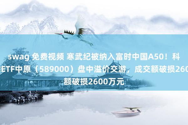 swag 免费视频 寒武纪被纳入富时中国A50！科创综指ETF中原（589000）盘中溢价交游，成交额破损2600万元