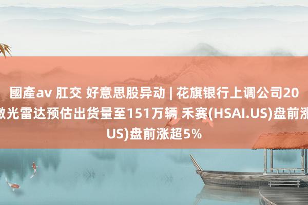 國產av 肛交 好意思股异动 | 花旗银行上调公司2025年激光雷达预估出货量至151万辆 禾赛(HSAI.US)盘前涨超5%