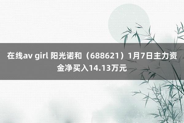 在线av girl 阳光诺和（688621）1月7日主力资金净买入14.13万元