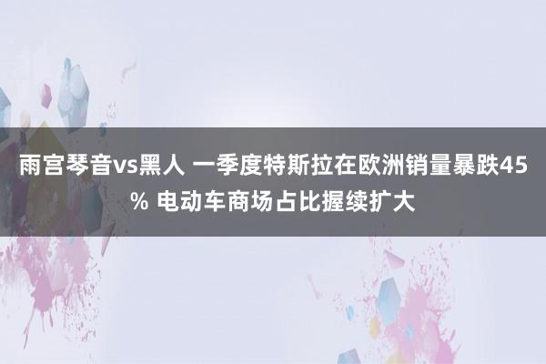 雨宫琴音vs黑人 一季度特斯拉在欧洲销量暴跌45% 电动车商场占比握续扩大